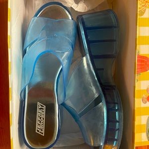 Jeffery Campbell Jelli blue Sandles in Blue - Size 8